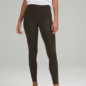 Align High-Rise Pant 25” | Size: 6 | Color: Olive Green